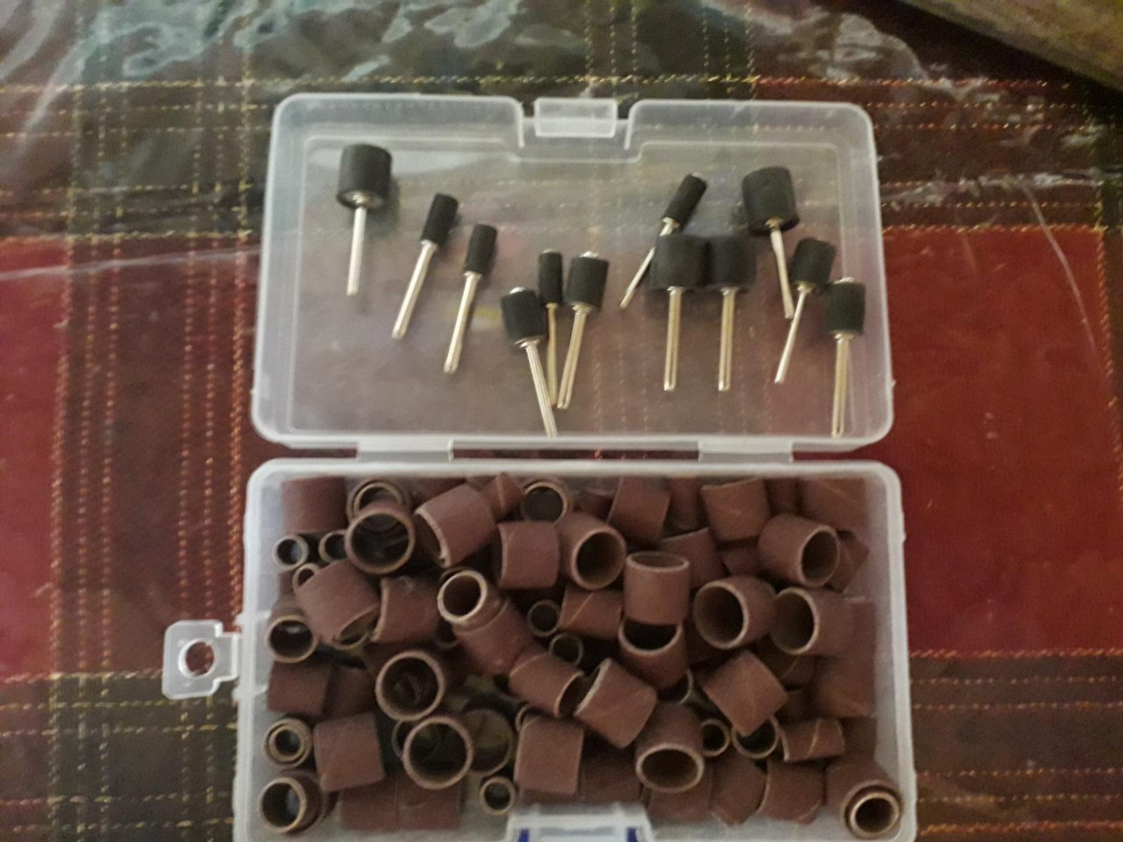132PCS Sanding Drum Set with 120 Sleeves & 12 Mandrels for Dremel Rotary Tool