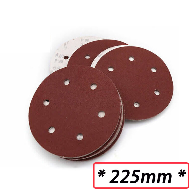 225mm 9″ Sanding Discs 40 60 80 100 120 240 320 -2000 Grit Orbital Sander Pads