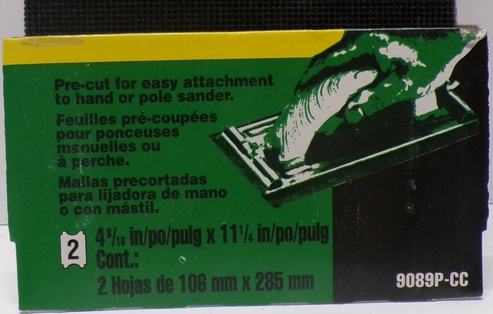 Lot of 5 Fine Grit 3M Drywall Screens 4-3/16″ x 11-1/4″ 2Pk. Each 9089P-CC
