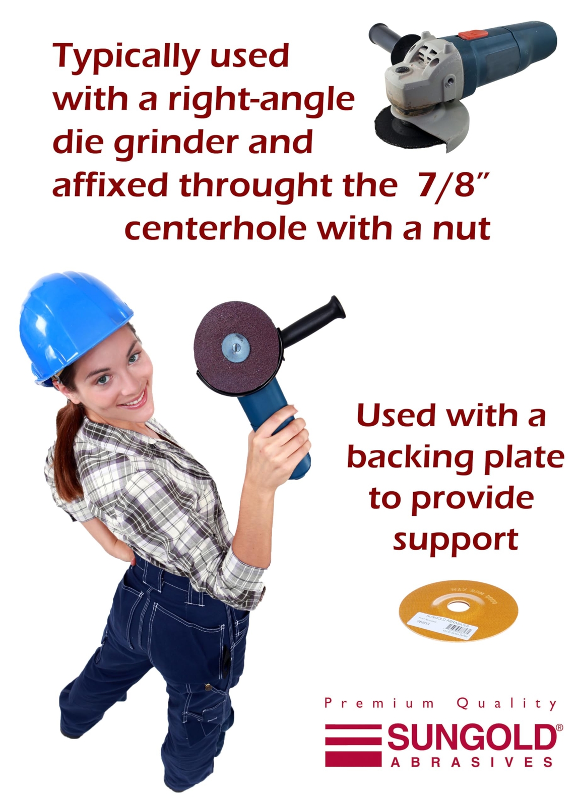 Sives 16908 41/2″ X 7/8″ Center Hole 120 Grit Aluminum Oxide Fiber Disc 25