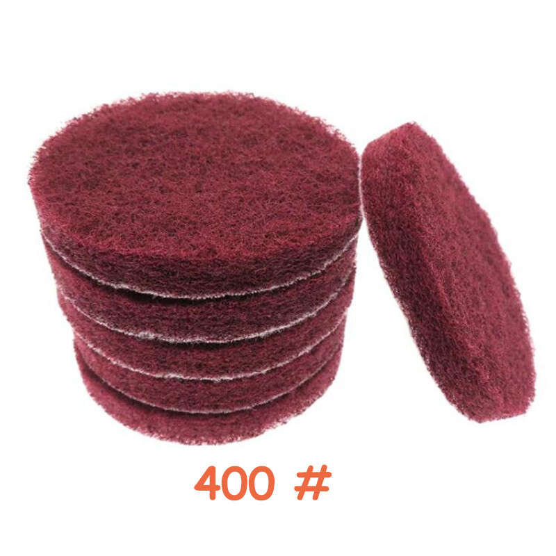 3″ Nylon Fiber Scouring Pad Hook & Loop 75mm Abrasive Cleaning Pad 240-3000 Grit