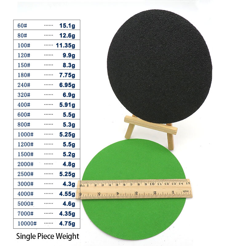 6-Inch Flocking Disc Sandpaper Hook & Loop 60~10000 Grit Wet &Dry Diameter 150mm