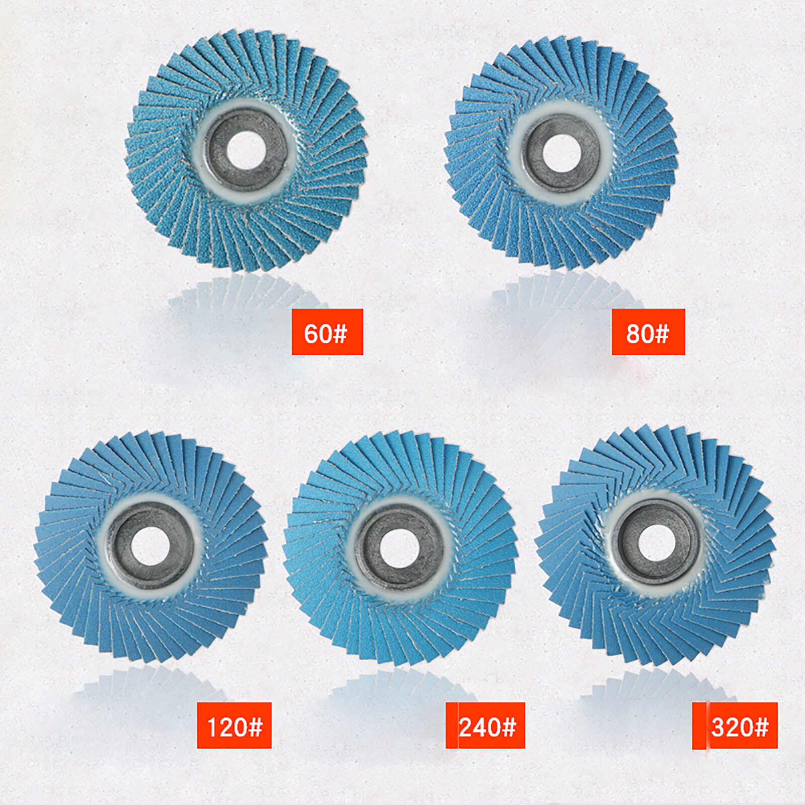 105mm Emery Flap Wheel Polishing Sanding Discs Pads Abrasive For Metal 60# -320#