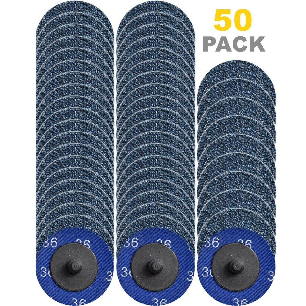2 inch 36 Grit Zirconia Roll Lock Die Grinder Sanding Grinding Disc Quick Change