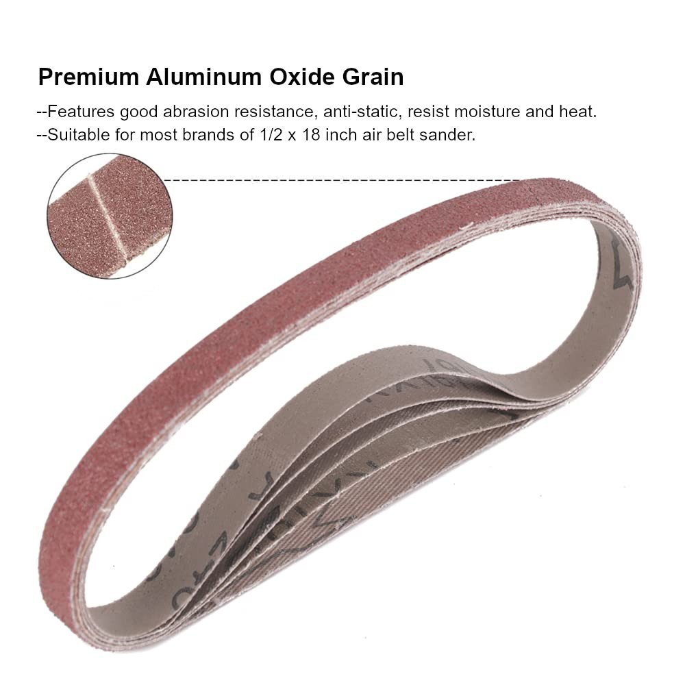 High-Quality 20 Count Sanding Belts – 60 to 240 Grits for DIY & Professional Use