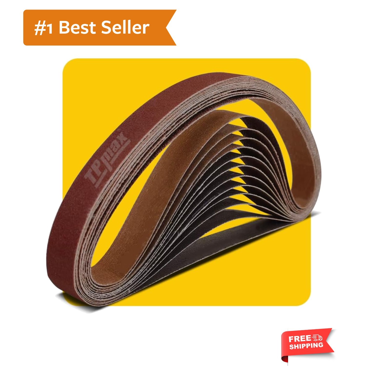1 x 42 Inch Sanding Belt Pack 1-Inch x 42-Inch,12 Pcs4 Each of 80 120 150 Gri…