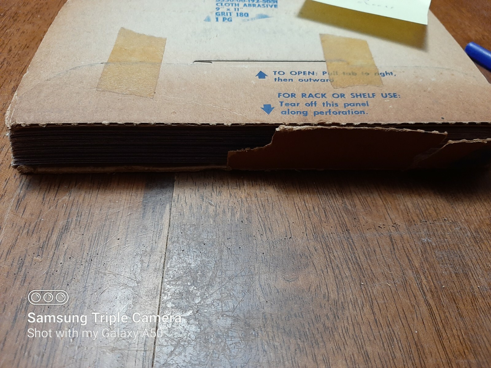 Norton BEAR BRAND COATED ABRASIVE SHEETS, 180 & 320 GRIT – 50 pack, some partial
