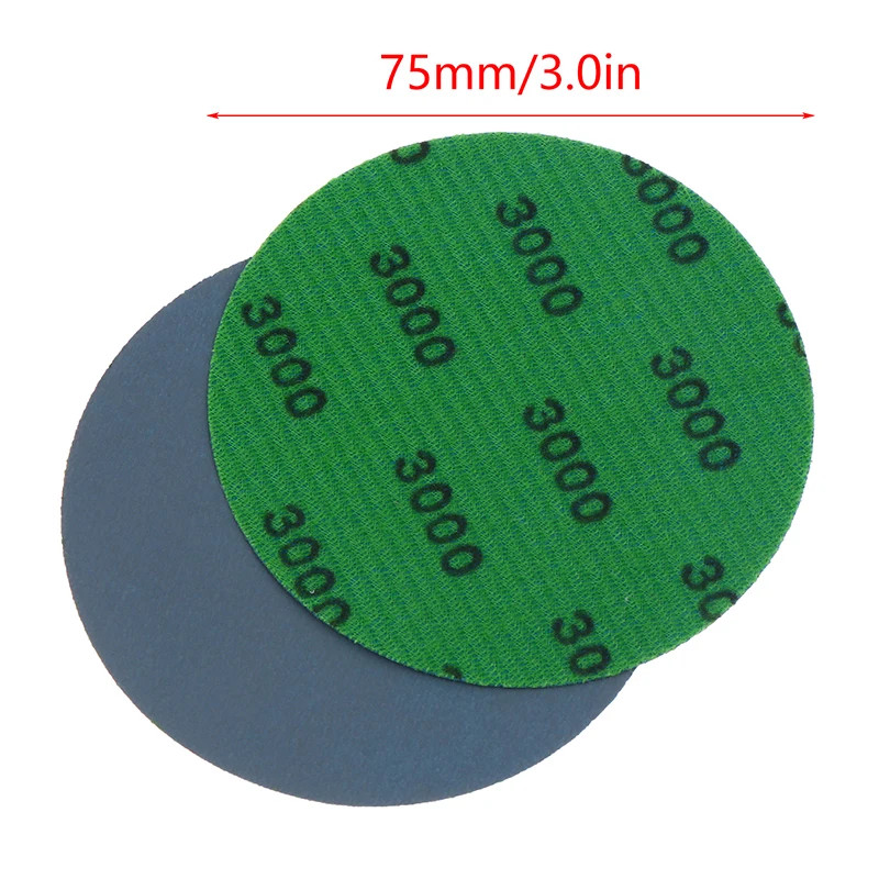 30Pcs 3-Inch 75MM Sanding Paper Set 800-3000 Grit Wet/Dry Sanding Discs Hook & L