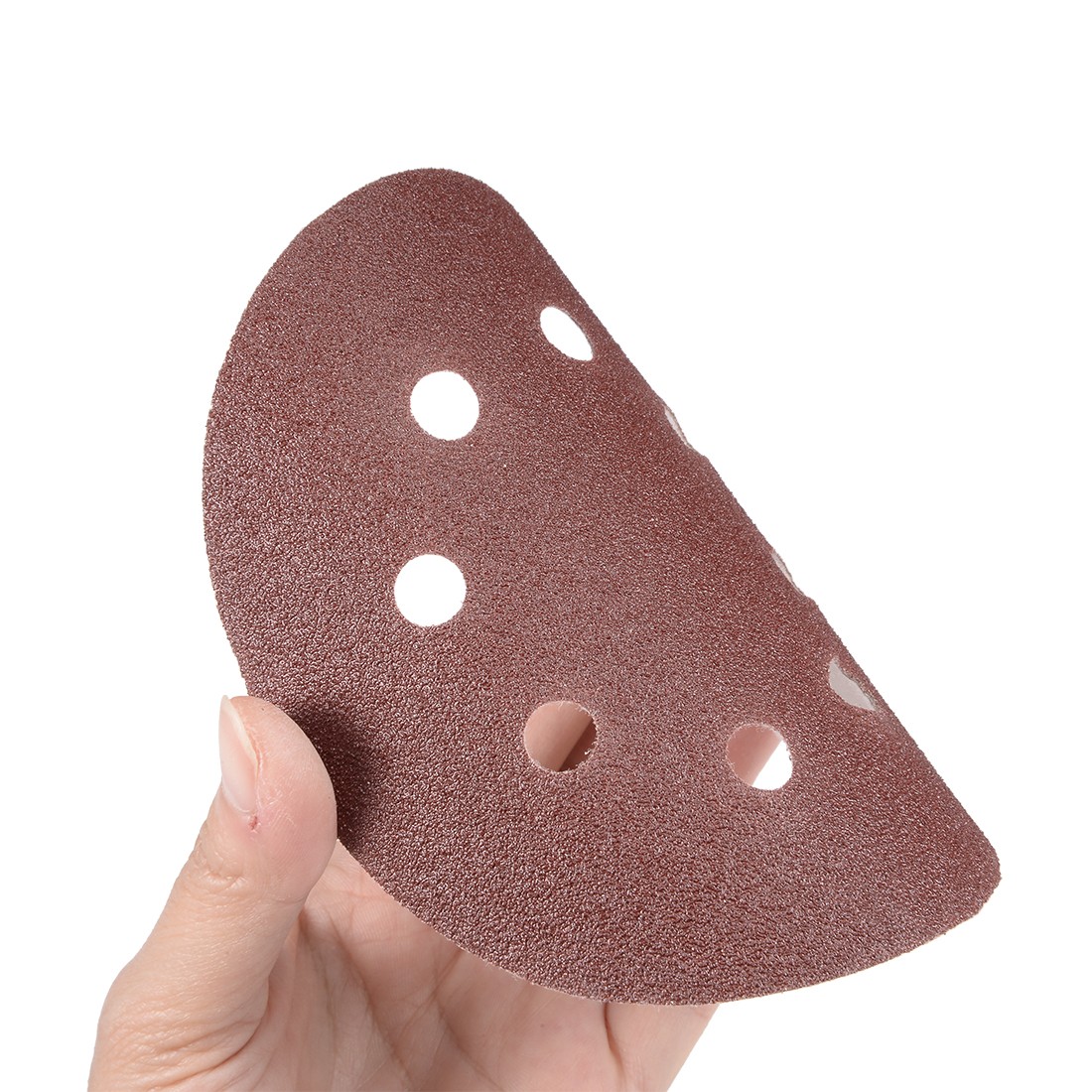 50Pcs 5 Inch 8 Hole Hook and Loop Sanding Disc 80 Grit Flocking Sandpaper Sander