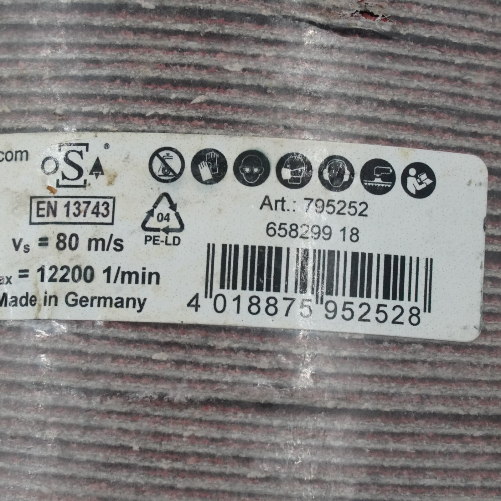 VSM 795252 Fibre Disc XF8985 Qty 50 60 Grit S1 E 125mm x 22mm