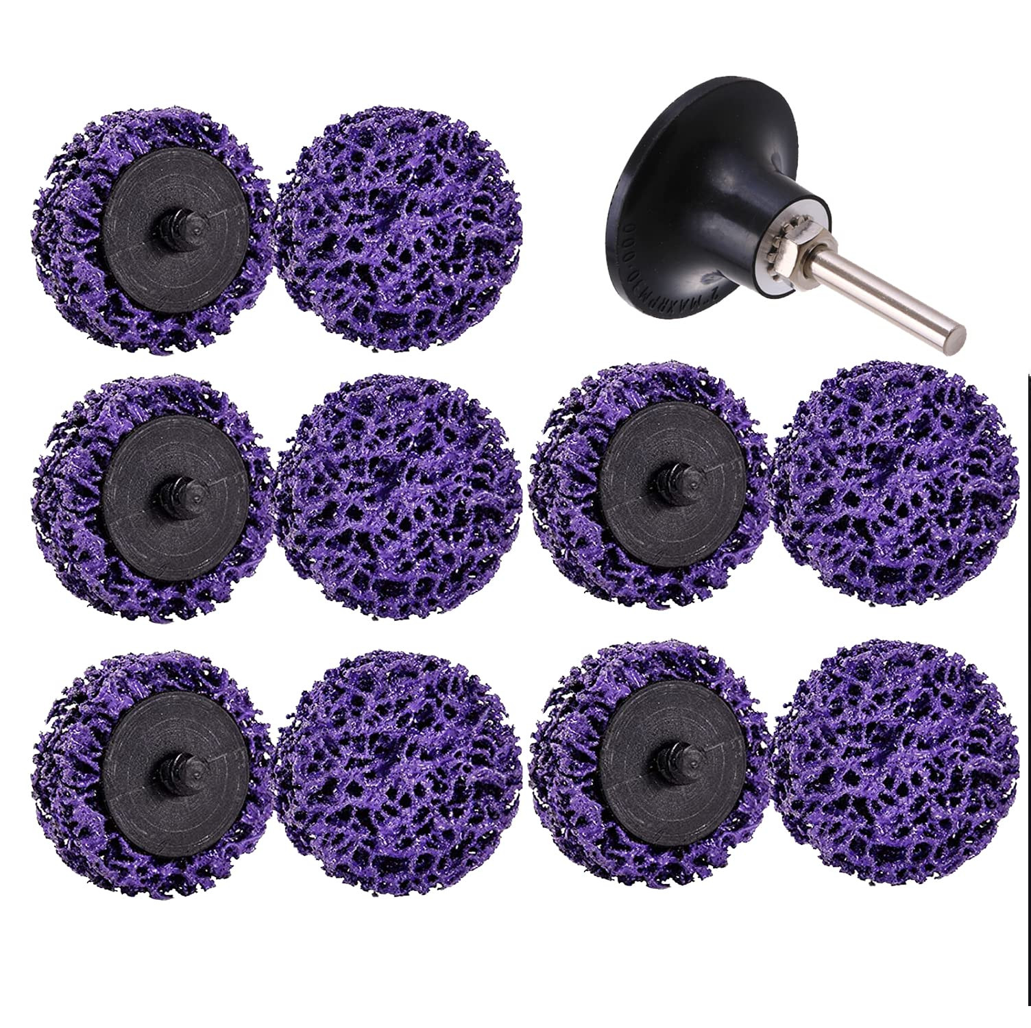 11 Pcs 2″ Sanding Discs, Quick Change Easy Strip Wheels,Die Grinder Attachments