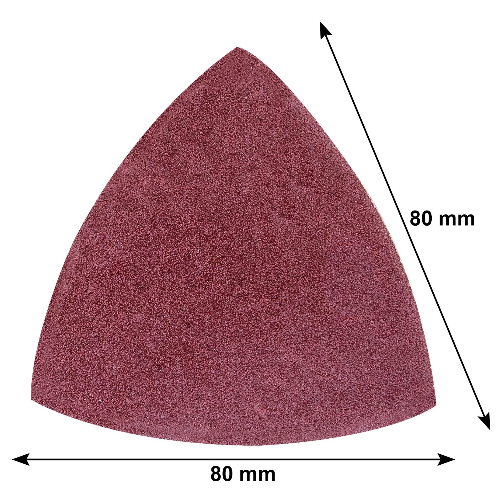 100 Pack Triangle Oscillating Tool Sanding Paper for Wood Sanding Grinding