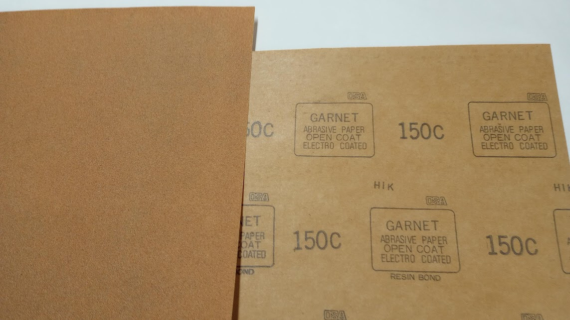 Garnet Sanding Sheet 150 Grit Heavy C Weight PACK of 10 SHEETS OPEN COAT