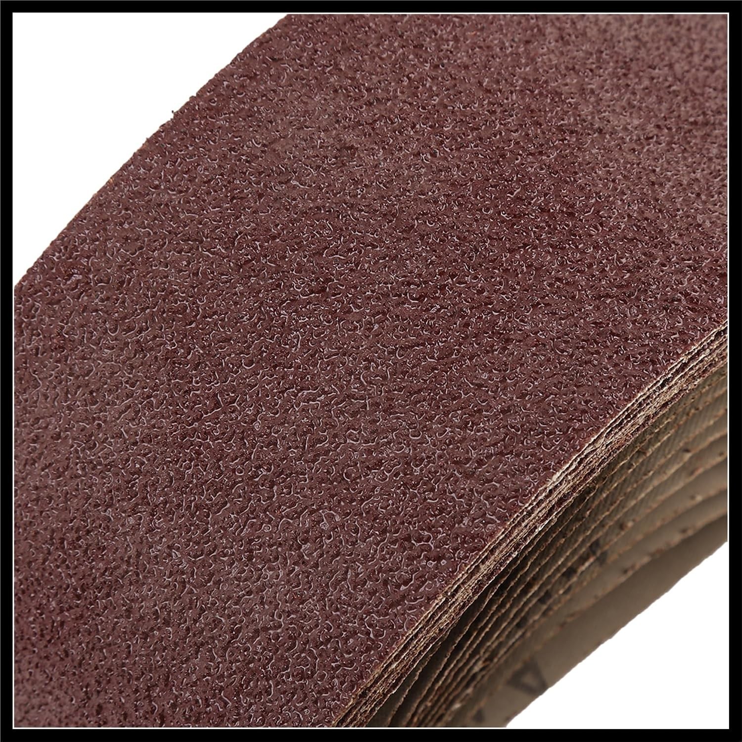 10 Aluminum Oxide Sanding Belts 40 Grit 3″x18″ – Anti-Clogging & Heat Resistant