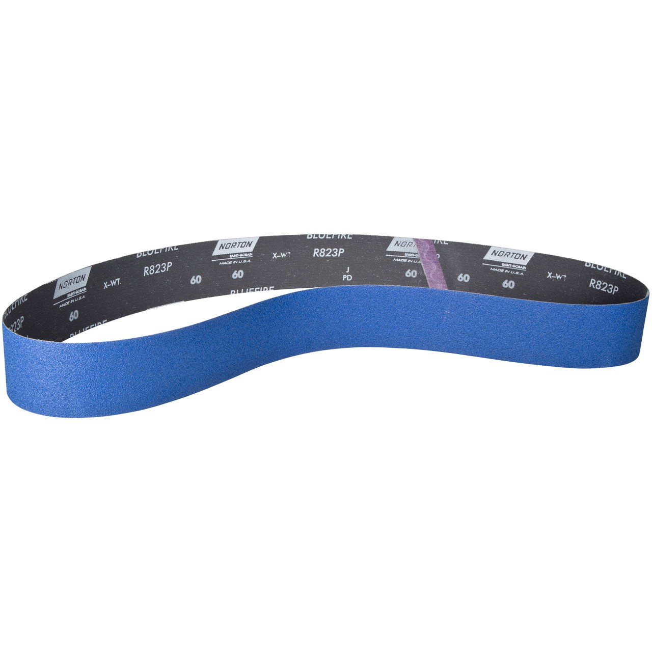 Norton 78072728692 2-1/2×60” BlueFire R823P ZA Cloth Narrow Belts 60 Grit 10 pk