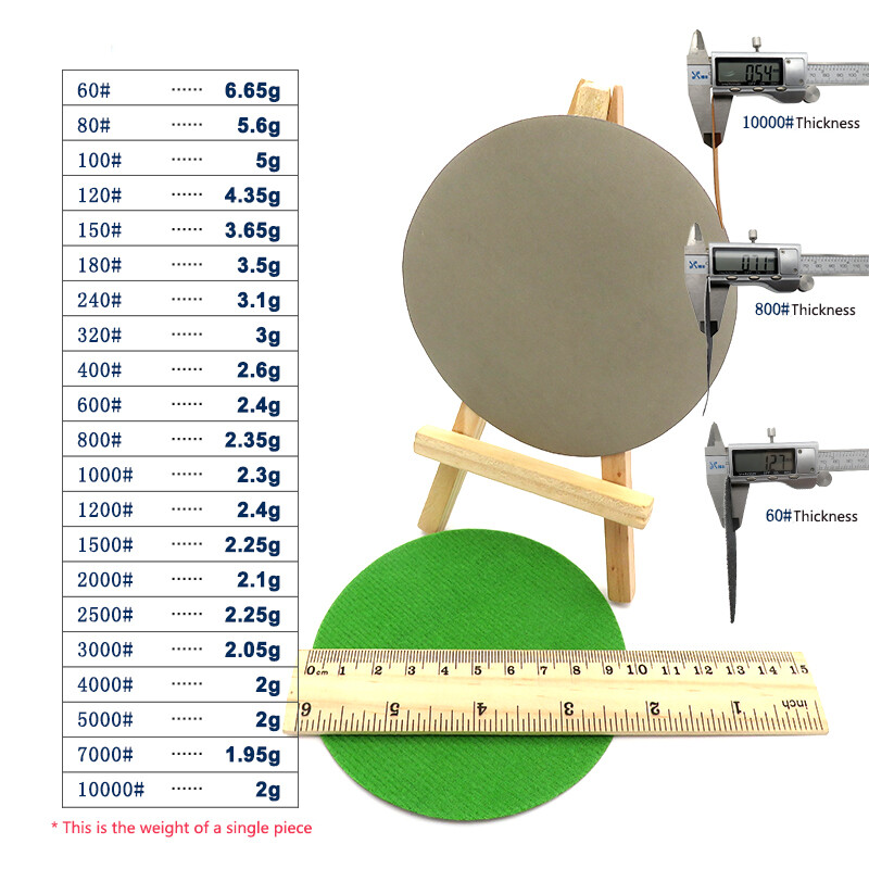 4″(100mm) Hook&Loop Wet/Dry Sanding Disc Sandpaper 996A 60-10000# Grit Polishing