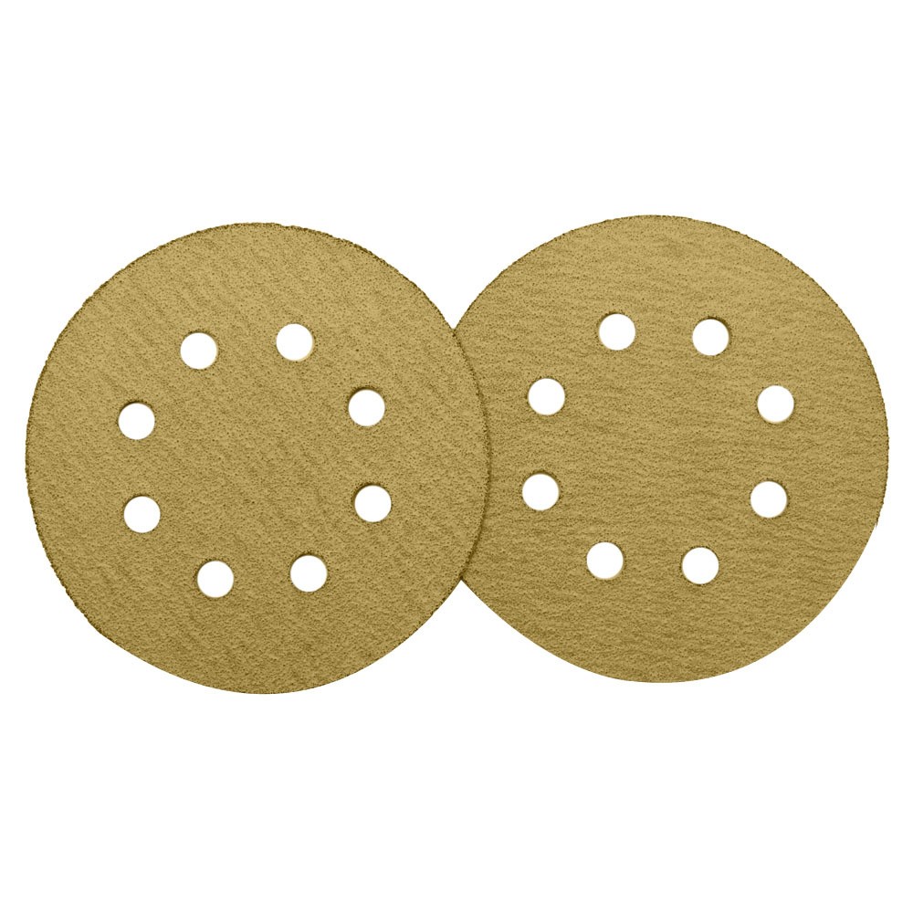 100 Pieces 5 Inch Round Sandpaper 8-Hole Hook and Loop Sanding Discs 80 Grits