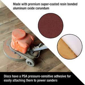 10pcs PSA Sanding Discs, 10inch Self Stick Adhesive Back Aluminum Oxide Sandp…