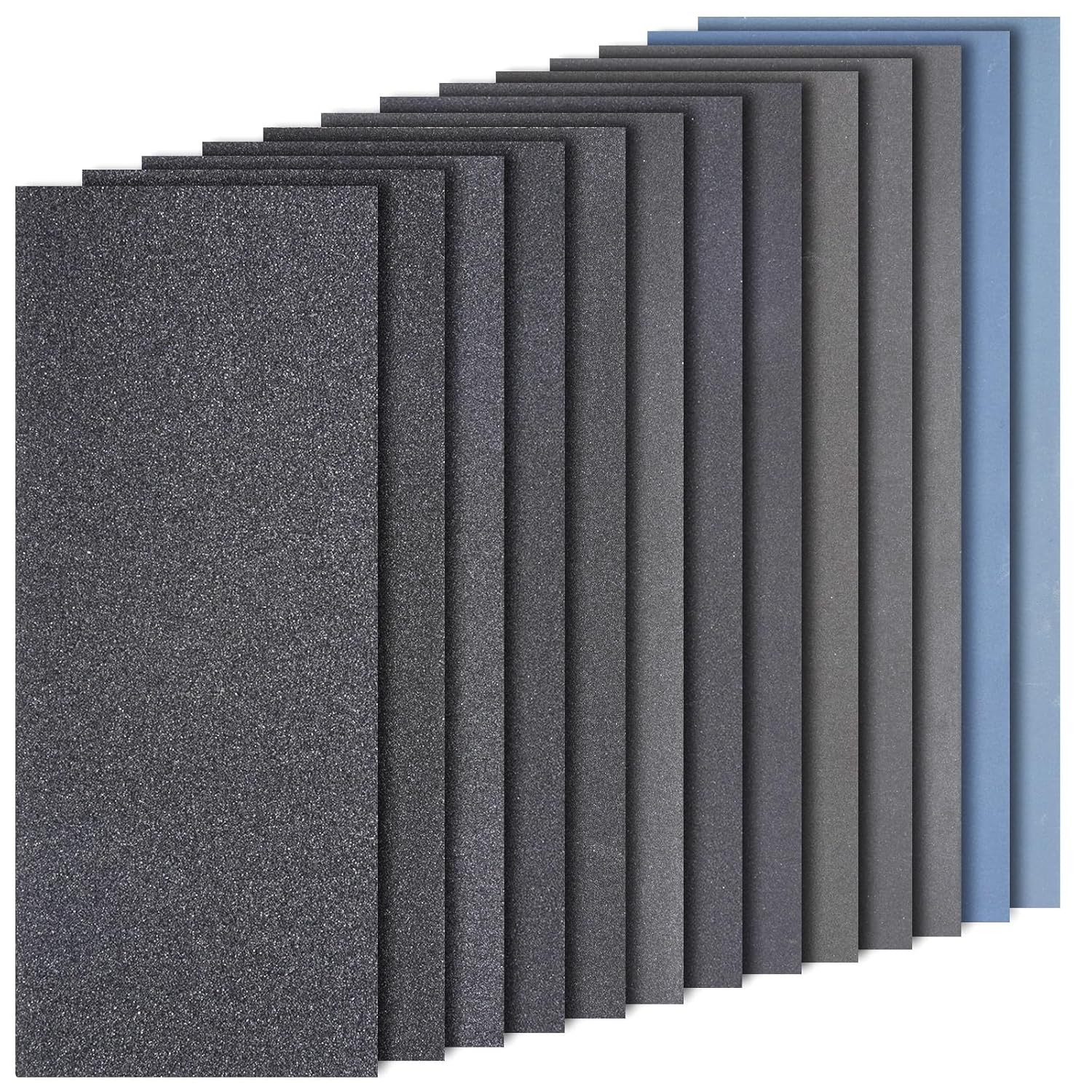 Sand Paper Assortment, 52 Sheets Assorted Grits 120/150/180/240/320/400/600/800/