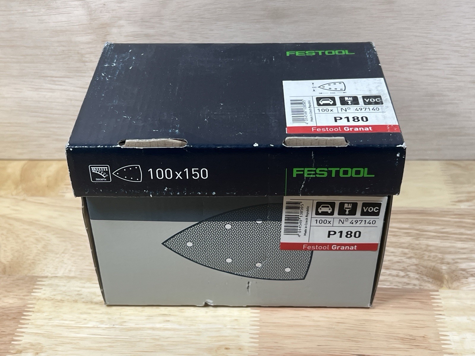 Festool Sanding Discs Granat 180 Grit P180 STF Delta/7 497140 P180, 100 Count