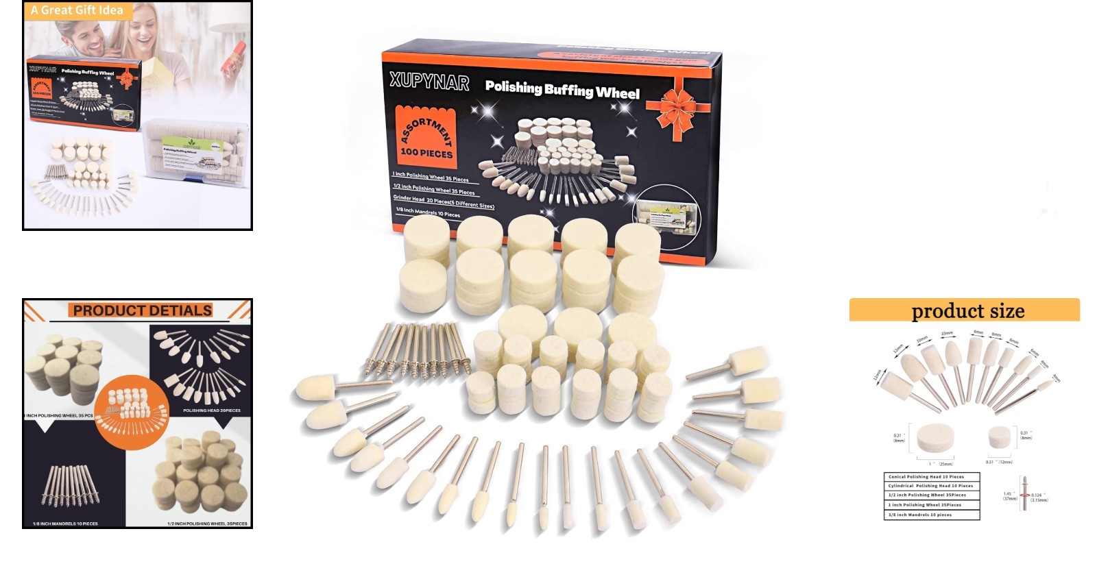 100PCS Polishing Buffing Wheels Set – Easy to Use and Ideal for Every Project