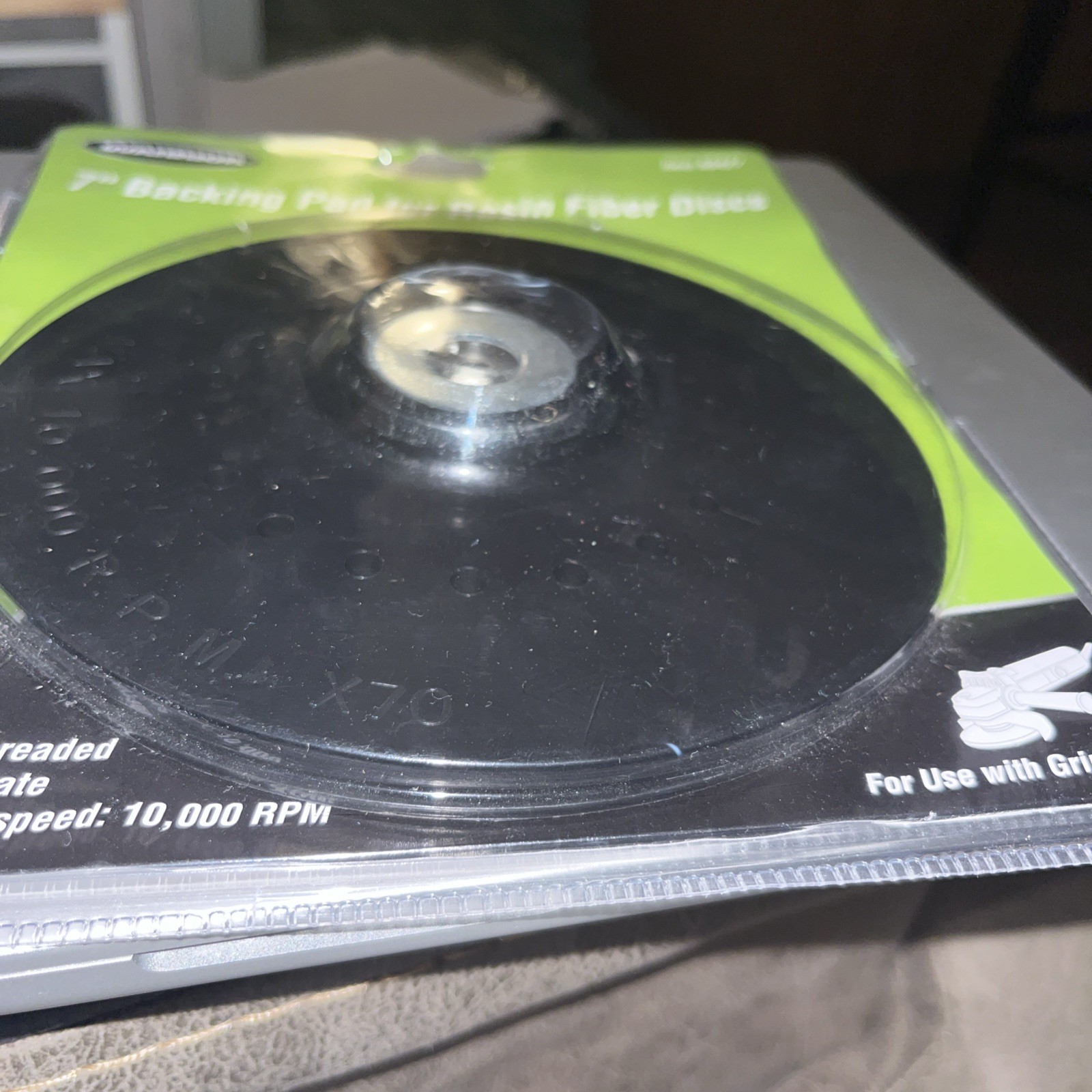 Warrior 7” Backing Pad Adapter Plate 60427 Resin Fiber Discs 5/8″-11 Threaded