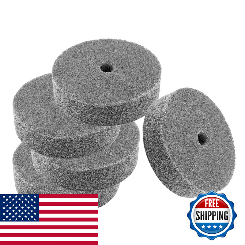 Ldexin 5Pcs Nylon Fiber Polishing Buffing Wheels 75Mm/3 Deburring Wheel For
