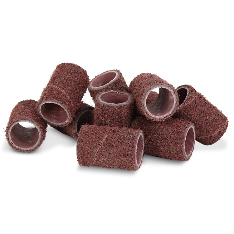 1/2″ x 1″ Surface Conditioning Spiral Bands, No Lap Sanding Sleeves – 10 Pack