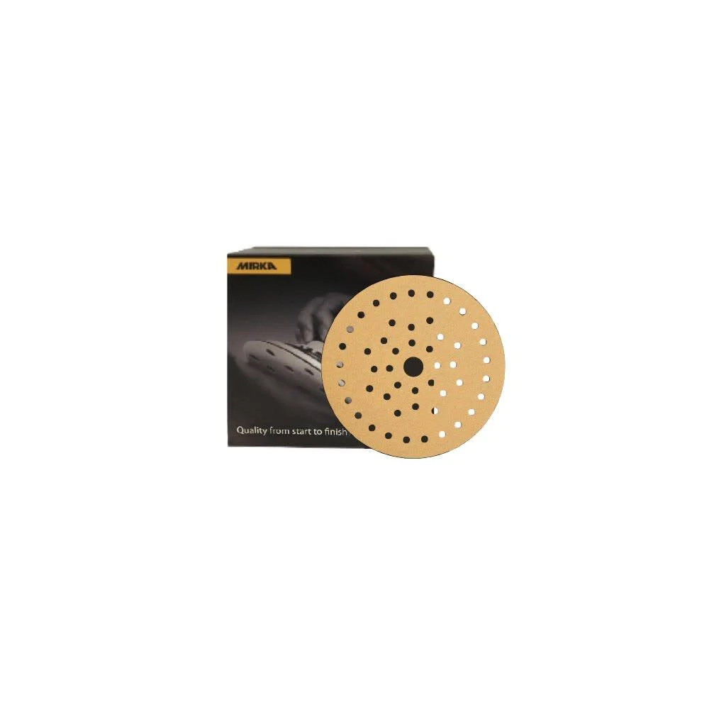 Mirka 5In Sanding Disc 220 Grit 42 Hole Abrasive 50Pk