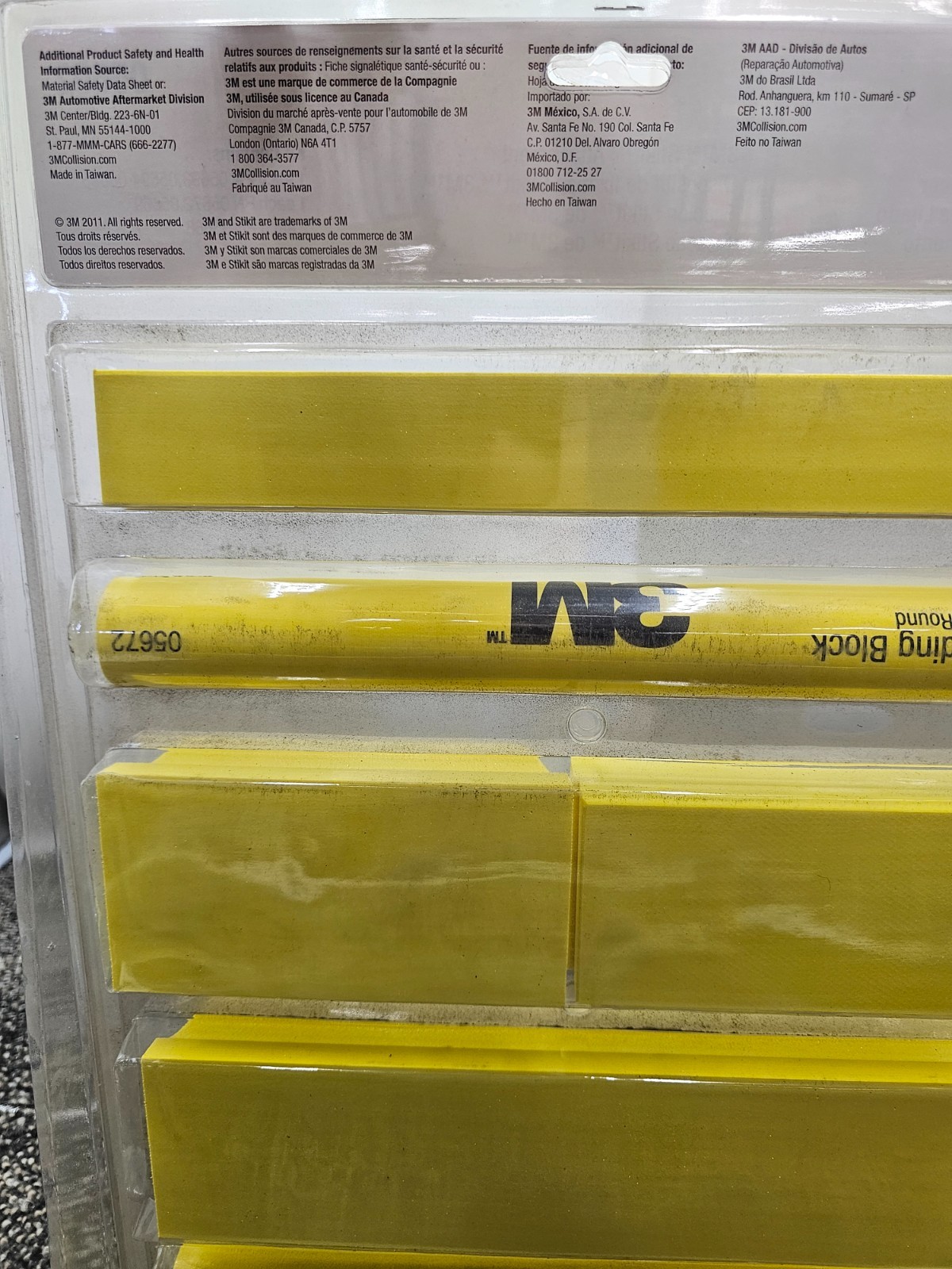 3M 05692 Stikit™ Attachment – Sanding Block Assembly – 6-Block Yellow