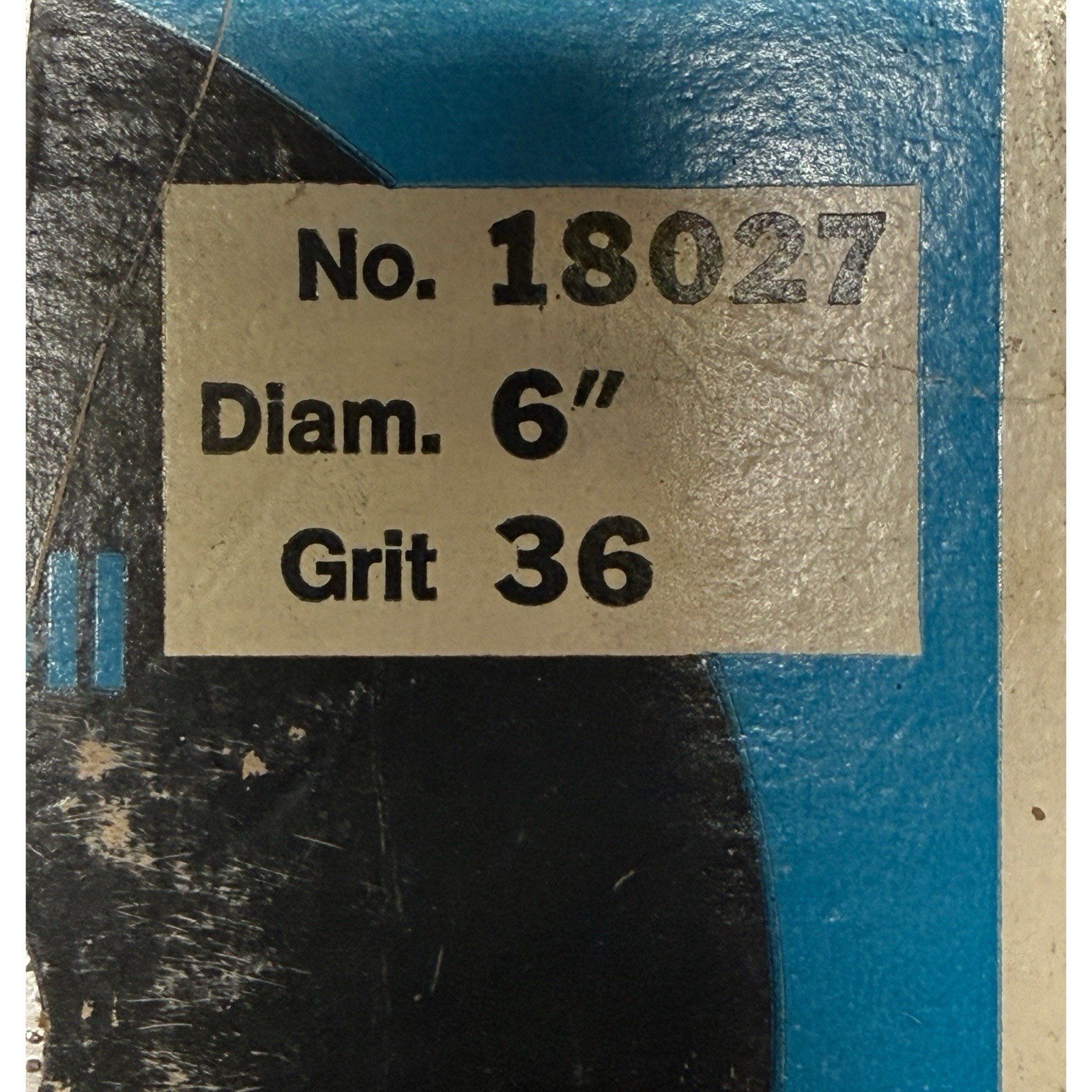 Rockwell Tungsten Carbide 6” Diameter 36 Grit Disc No. 18027 New
