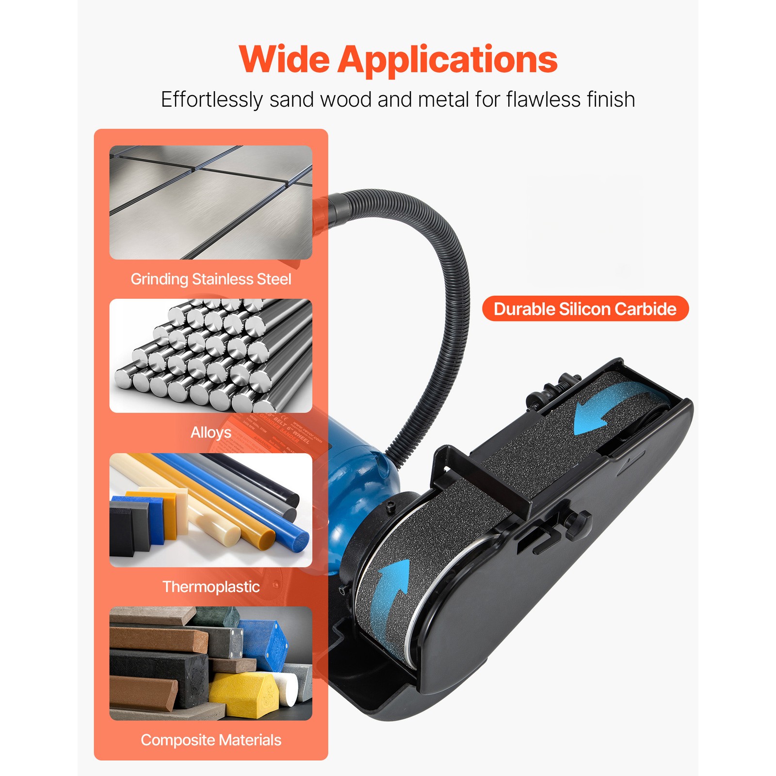 Uimoso 2″ x 72″ Sanding Belts, 6PCS Belt Sander Belts with Various Grits