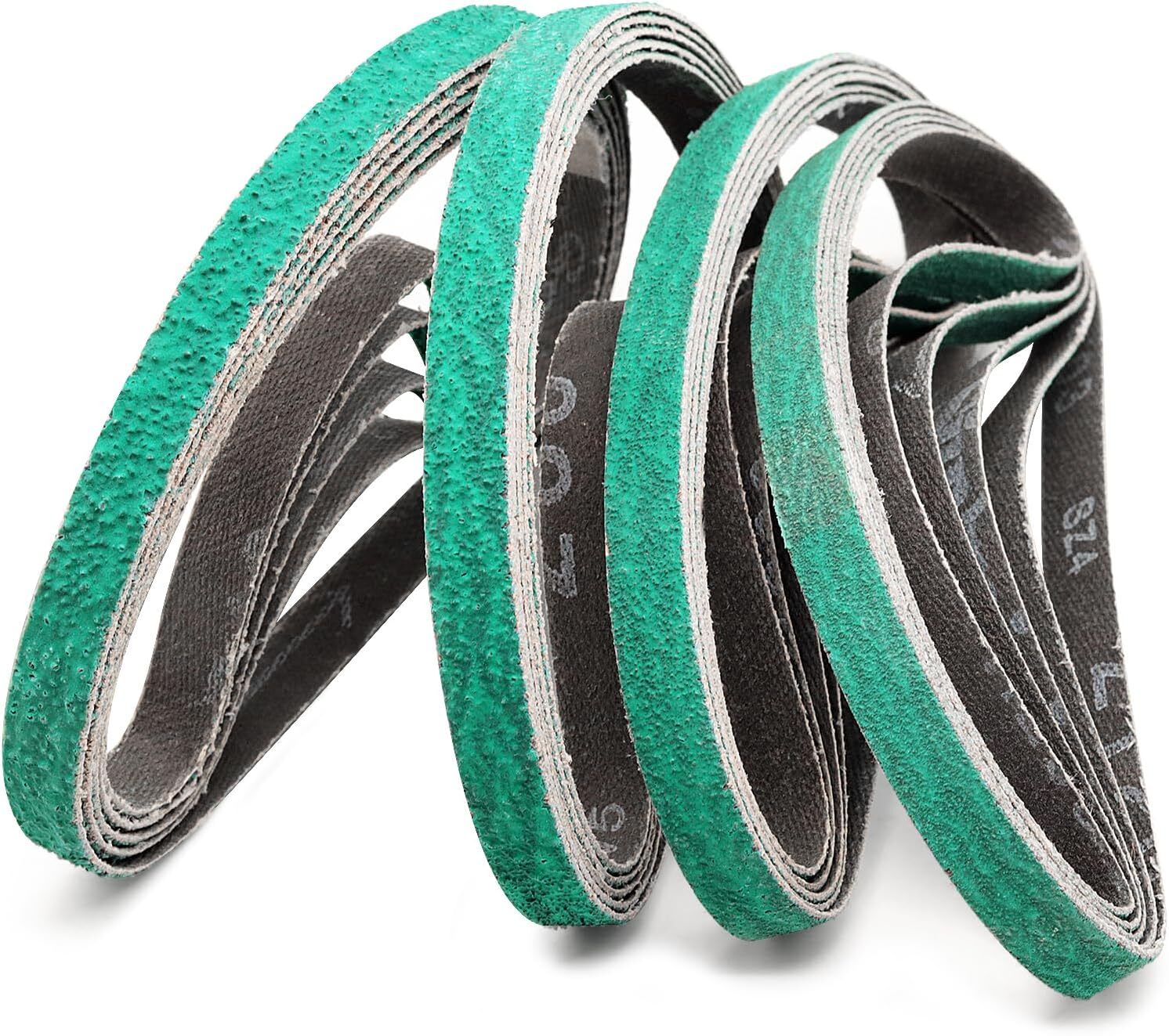 SATC 1/2 x 18 Premium Zirconia Sanding Belts,13*457mm 36,60,80,120 Grit, 10 Pack