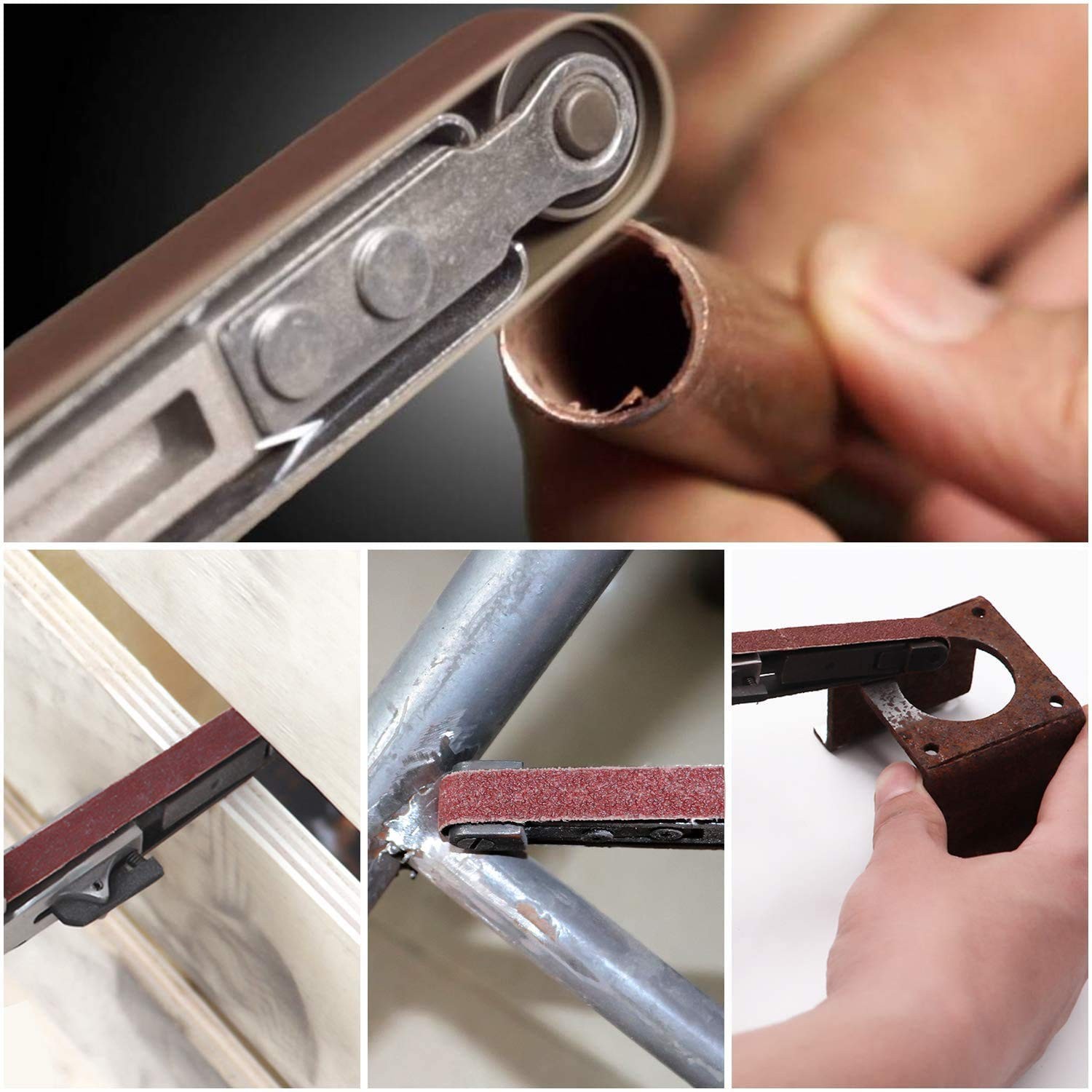 24 Pack 1/2×18 Inch Sanding Belts 60 Grit Aluminum Oxide for Mini Sander