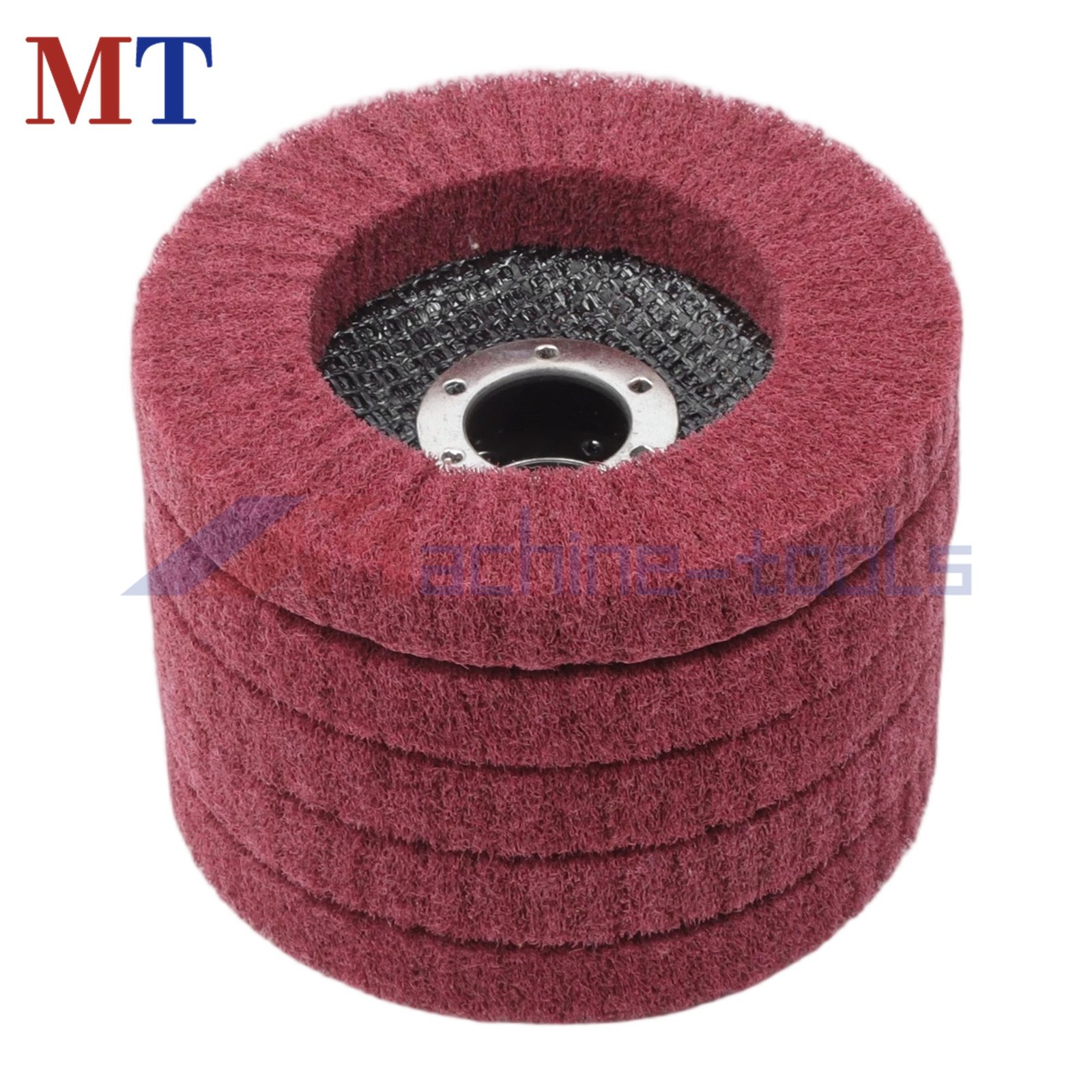 10 Pcs 180 & 320 Grit 4-1/2 Inch Scour Flap Discs Scouring Pad Polishing Wheel
