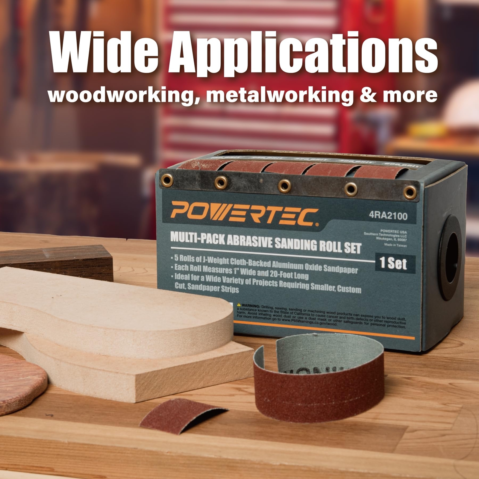 4RA2100 Boxed Abrasive Sanding Rolls for Automotive/Woodworking | Sandpaper D…
