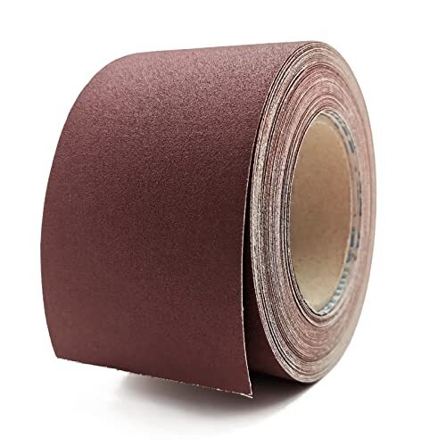 320 Grit Sandpaper Roll, 3 Inch x 49 Feet Emery Cloth Roll Assorted Sizes