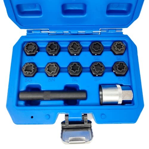 12PCS Wheel Locking Nut Key Kit, Compatible with Mercedes Benz, Wheel Lock Nut