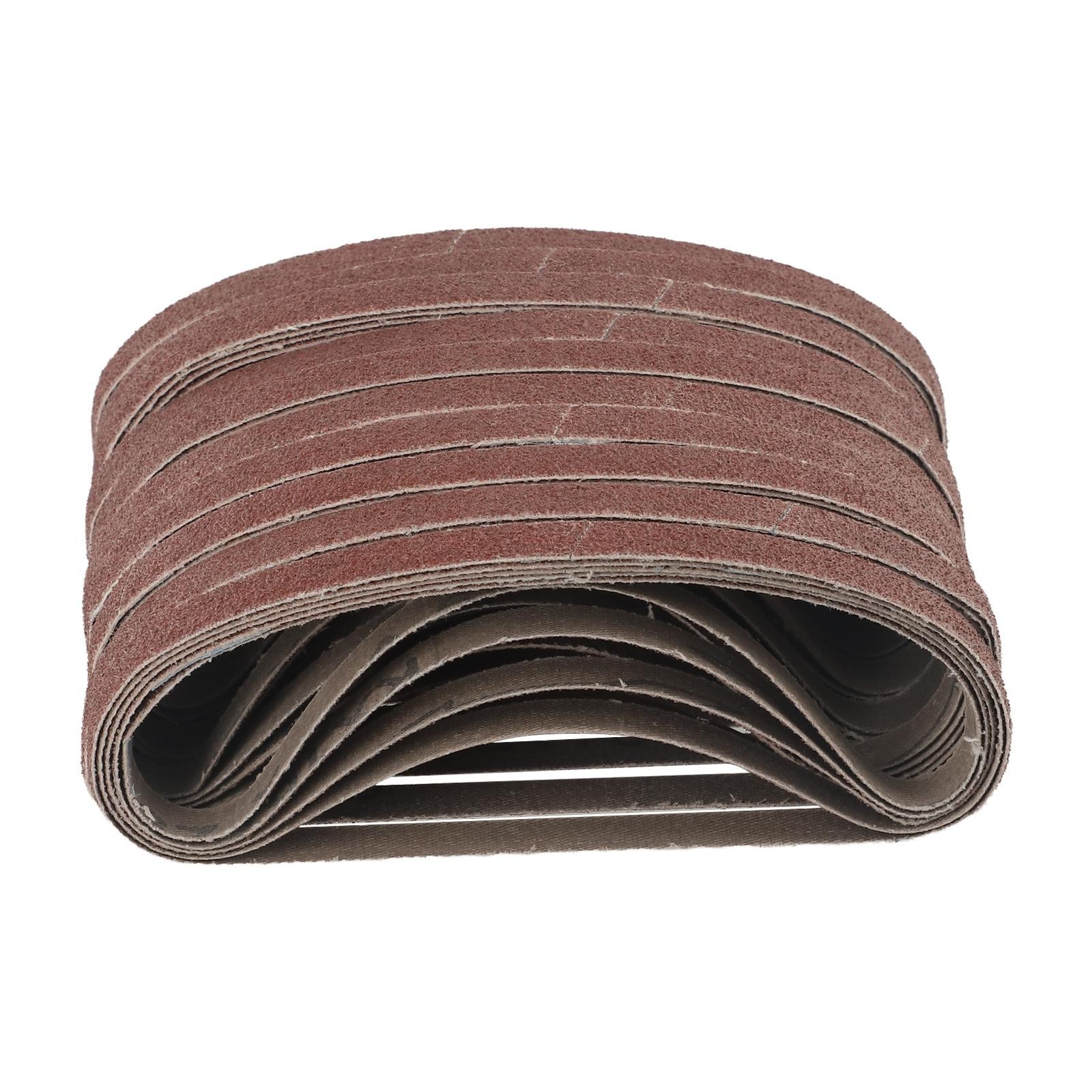 50pcs Set 330mm X 10mm Belt Power Finger File Sander Abrasive Sanding Belts Pack