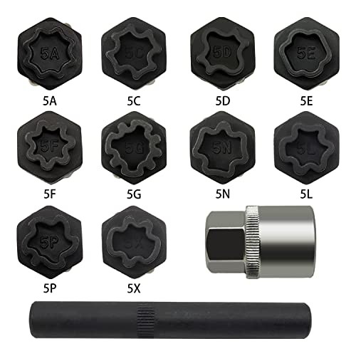 12PCS Wheel Locking Nut Key Kit, Compatible with Mercedes Benz, Wheel Lock Nut