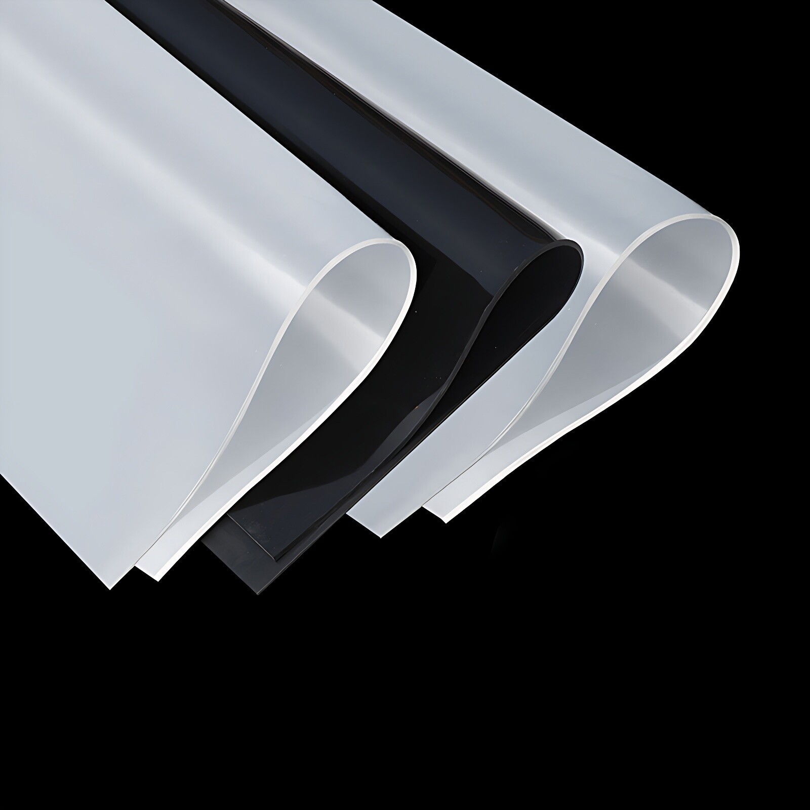 Silicone Sheet 0.1mm – 6mm Thick 500mm Wide 500mm Long Black/Clear/White/Red
