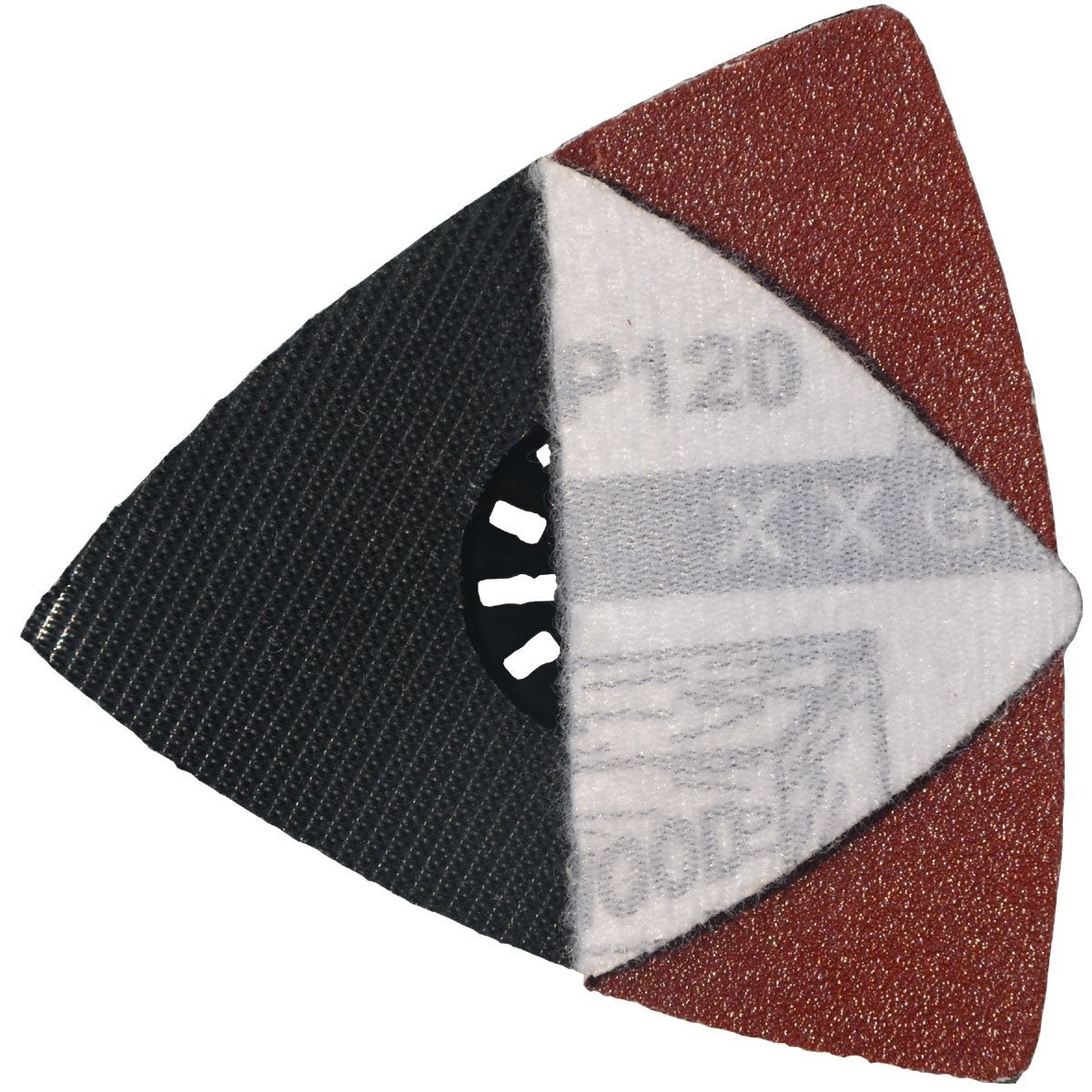 55 Pcs 80mm 3-1/8 Inch Triangular Oscillating Multi Tool Sanding Pads