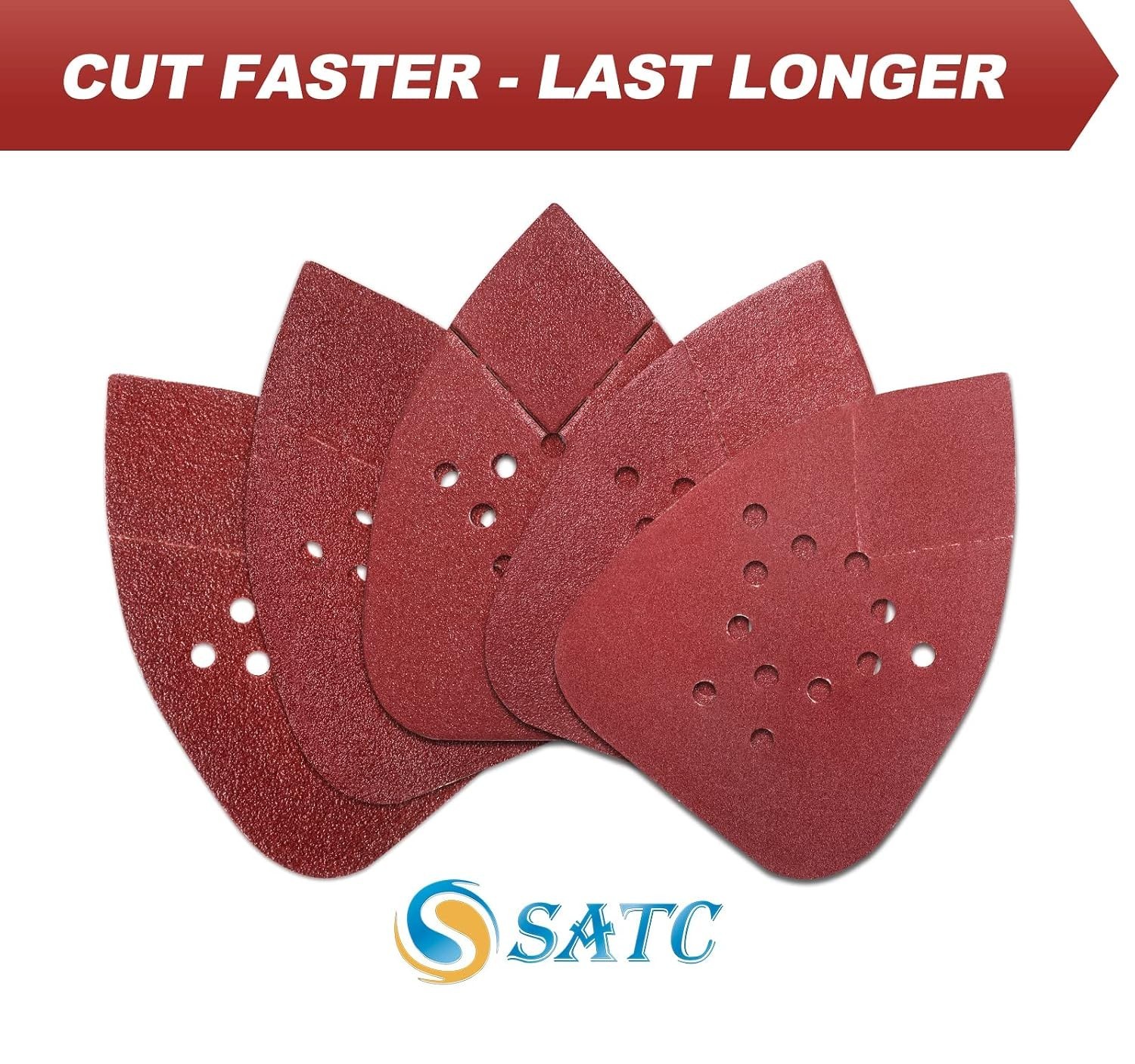 50PCS Assorted Mouse Sanding Pads for Multi-Material Refinishing