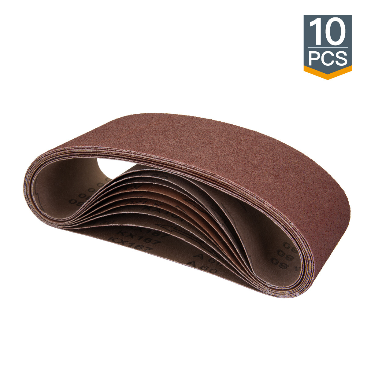 POWERTEC 4 x 24″ Sanding Belt 40 Grit Aluminum Oxide Sandpaper-10 PK (110060)