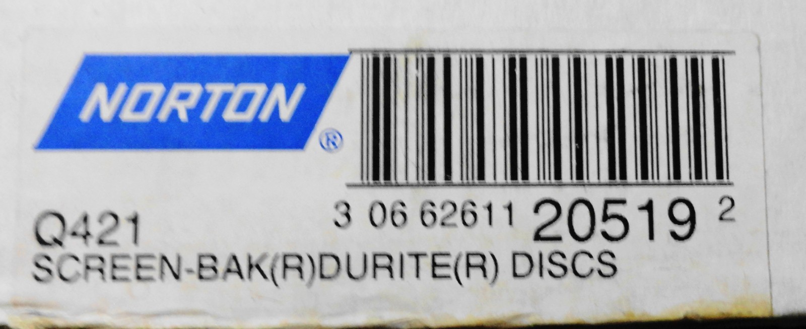 Ten 16 inch 60 Grit Disc – Norton Q421 Screen-Bak Durite Sanding Disc 10 Pack