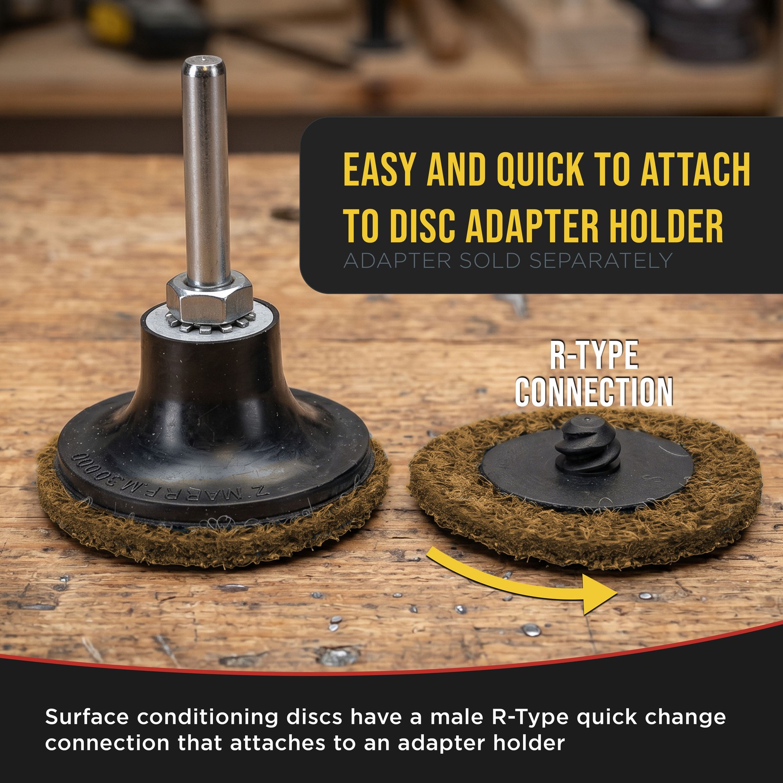 Dura-Gold 2″ Surface Conditioning Discs Brown Coarse Sanding Grit (Box of 25)