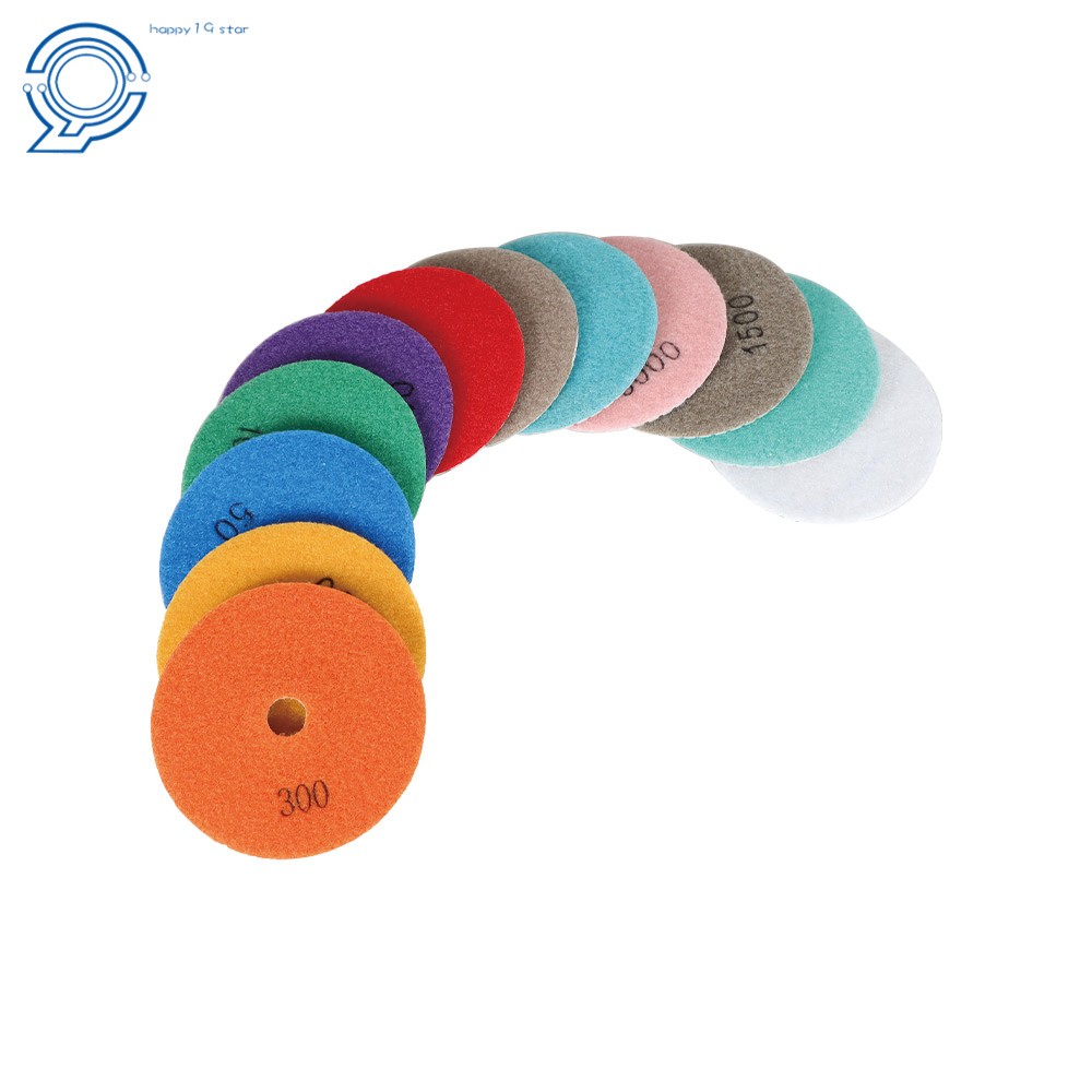 With 2 Pack 5/8In-11In Backer Pads 14 Pack 4 Inch Diamond Polishing Pads Kit