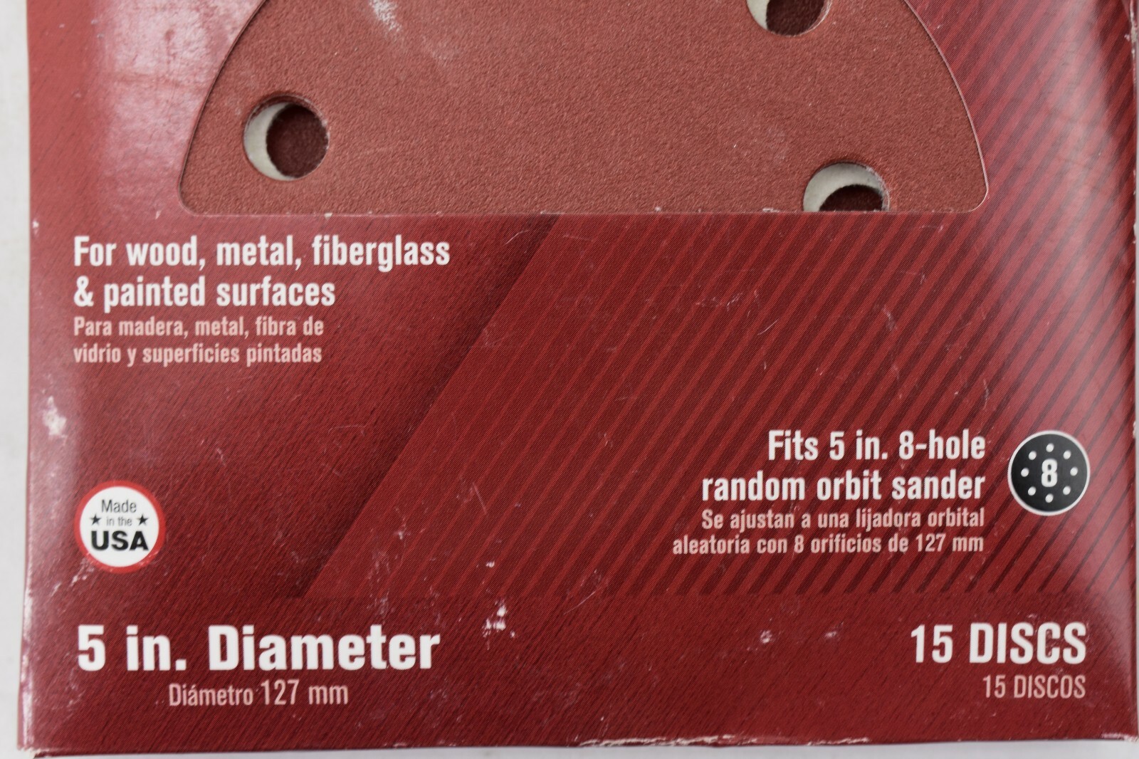 Lot Of 2 ACE 2062628 5″ 8 Hole Hook And Loop Sanding Disc Extra Fine 220 Grit