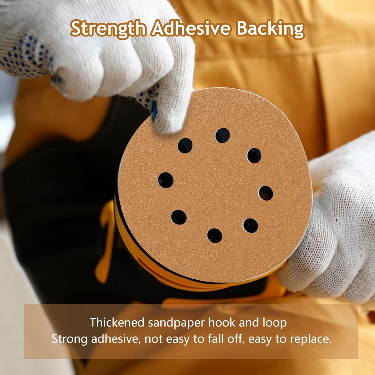50 PCS 5 Inch 8 Hole Sanding Discs Hook and Loop, 60 80 120 220 320 Assorted …