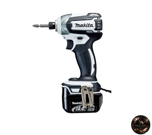 Makita TD136DRFXW Rechargeable Impact Driver 14.4V White with Two Batteries